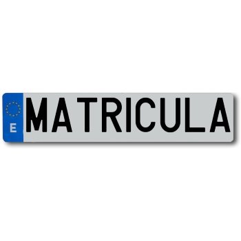 Placa matrícula